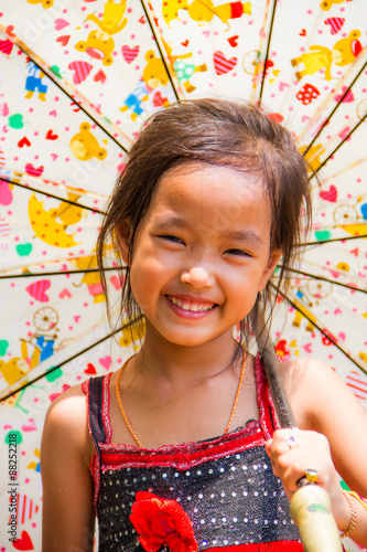 Colorful girl photo