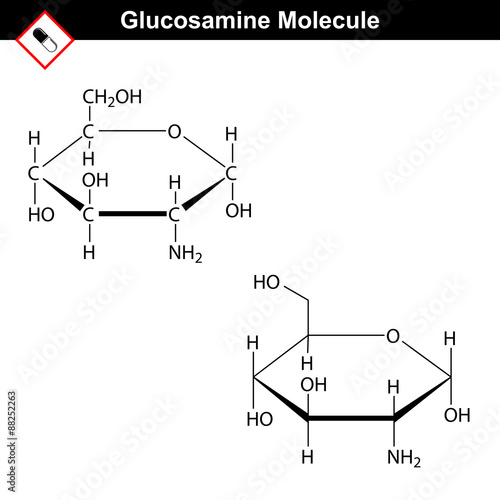 Glucosamine structural formula