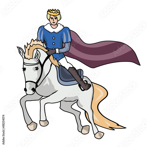 prince on white horse