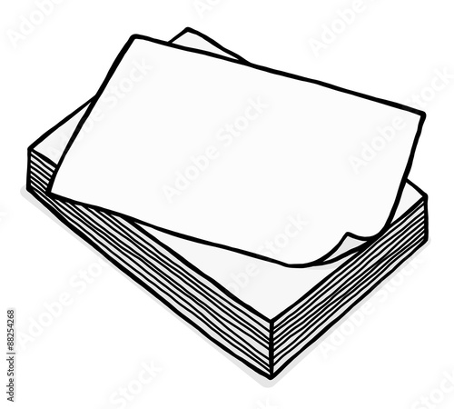 pile of white paper