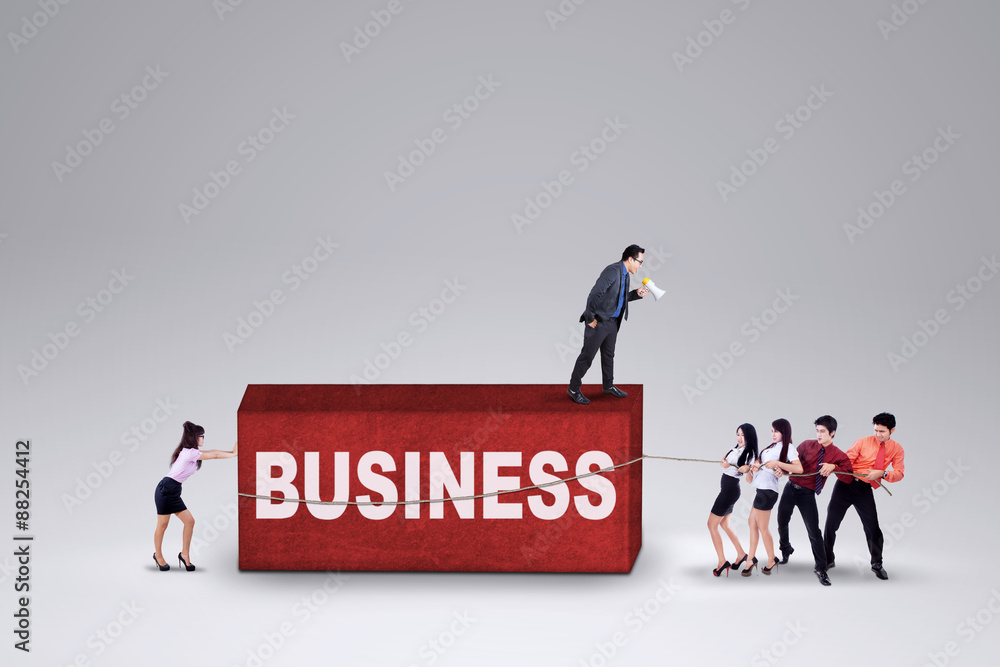 Employees carrying a business hurdle Employees carrying a business hurdle