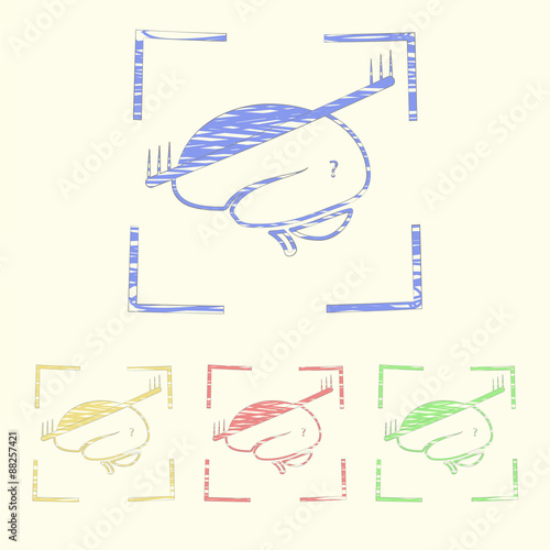 vector illustration of modern icon