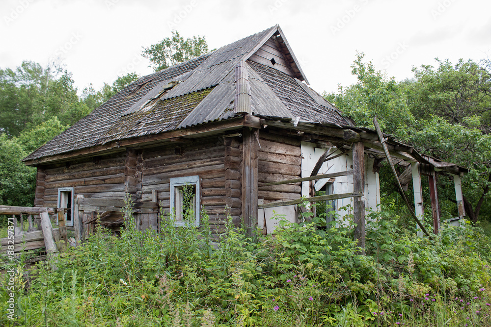 Old abandoned house in the village