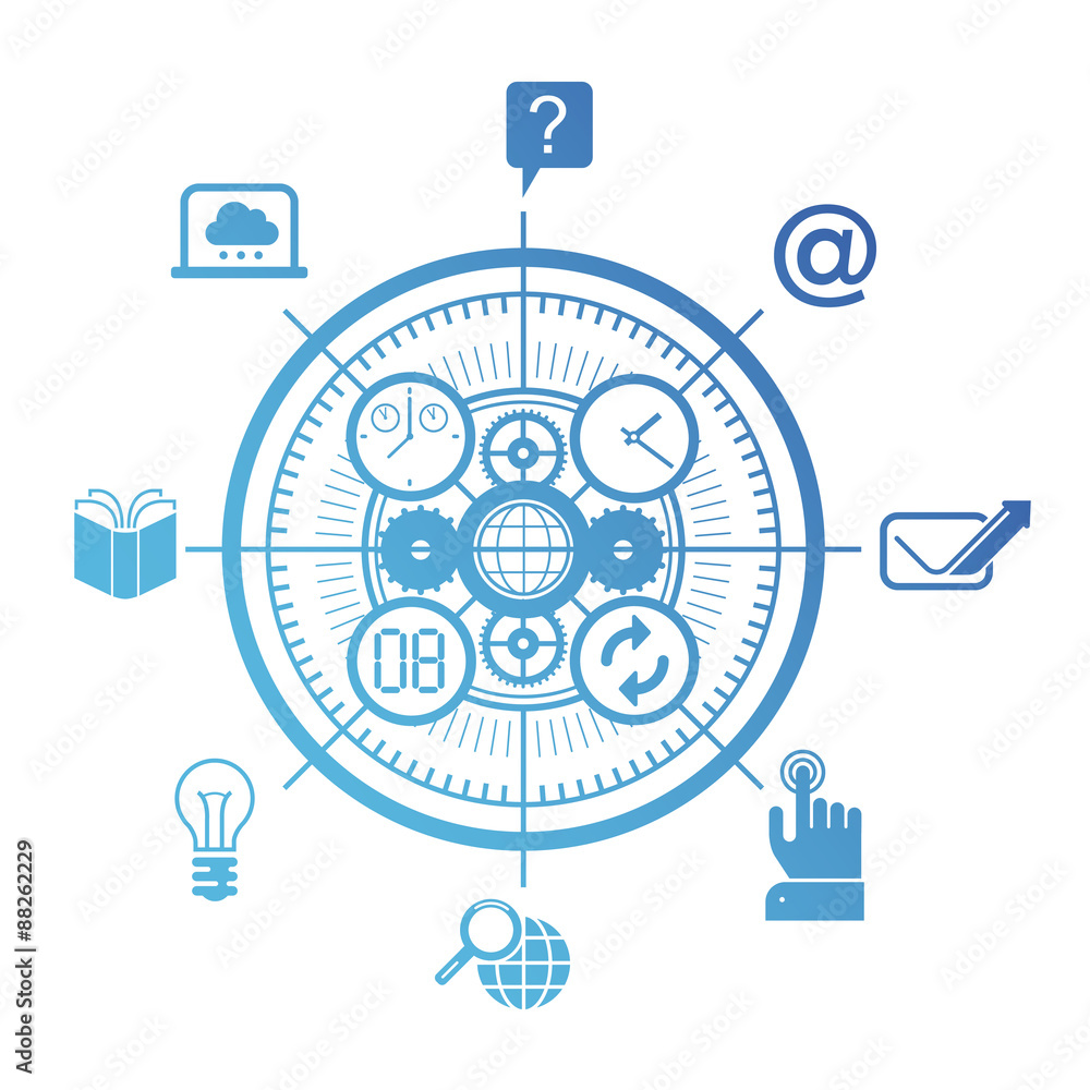 Composition with work symbols Composition with work symbols