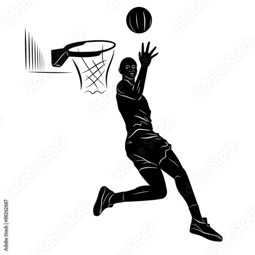 slhouette basketball player © oldok