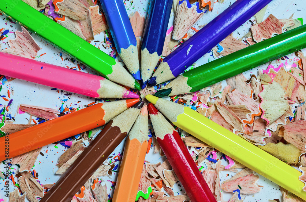 Fototapeta premium Colorful pencils