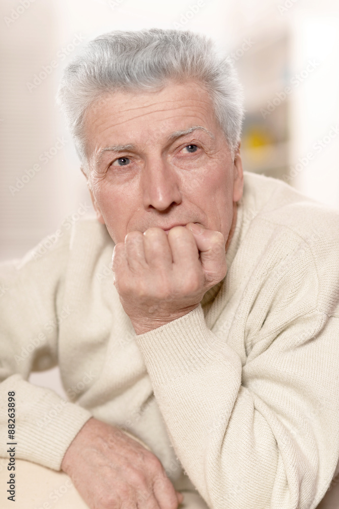 Serious senior man Serious senior man