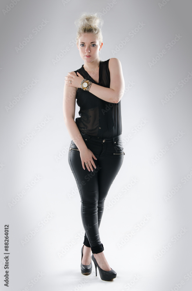 Portrait of girl in black Portrait of girl in black