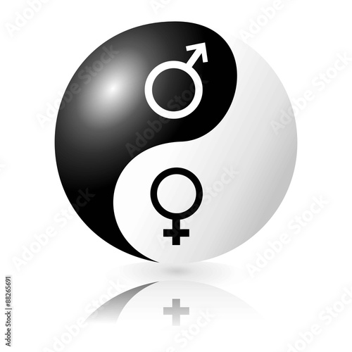 Yin and Yang Love Male-Female
