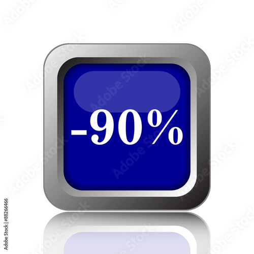 90 percent discount icon