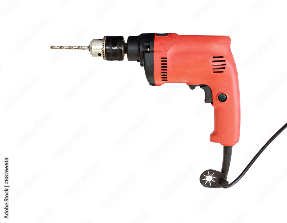electric drill Isolate on wihte background