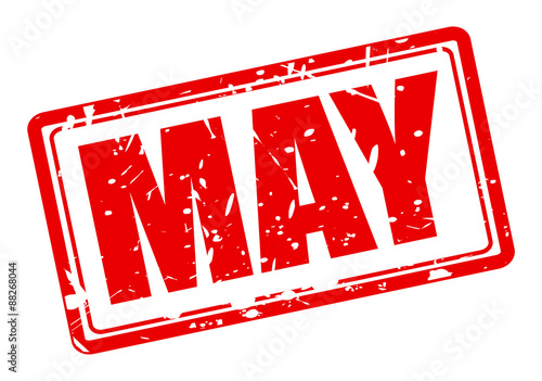 May red stamp text