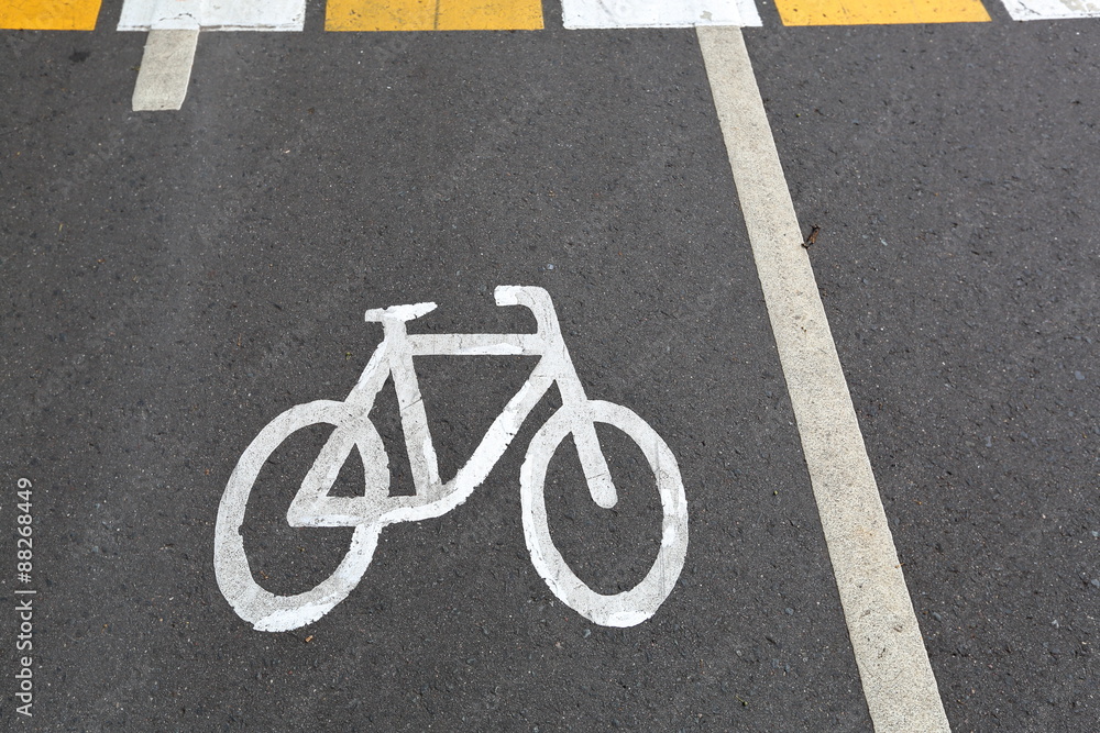 Obraz premium Sign of bicycle