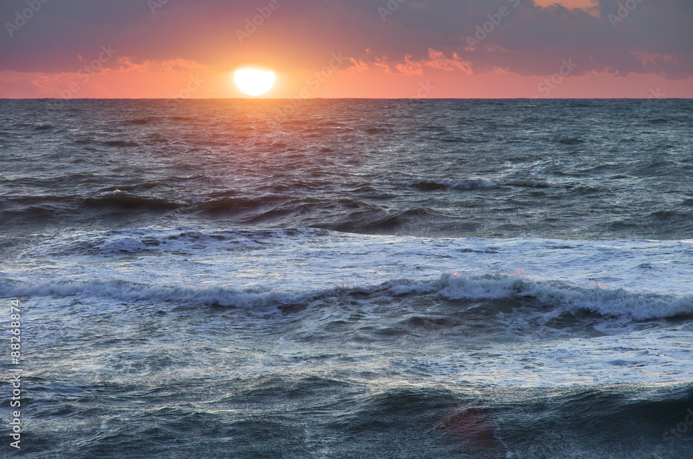 Obraz premium Sunset on the sea