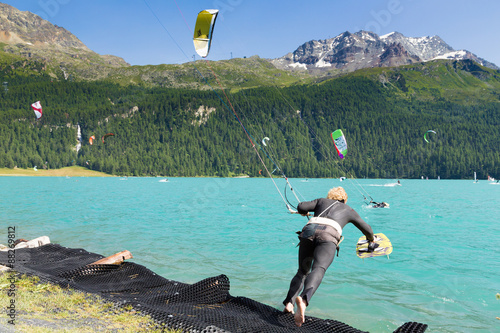 Kitesurf sul lago di silvaplana - St.Moritz photo