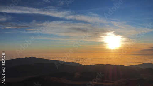 Sonnenuntergang in der Atacama Wüste