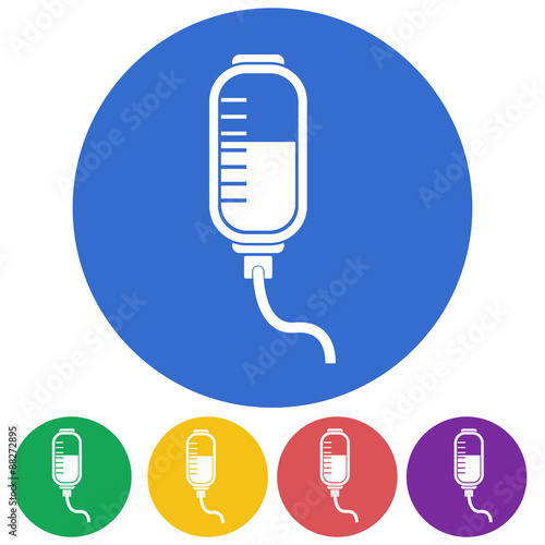 Vector illustration of color medical icon on white background