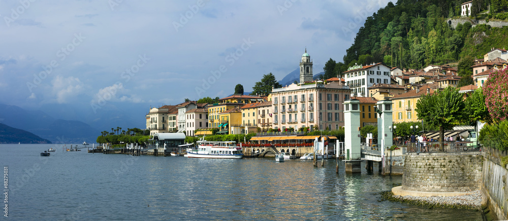 beautiful Lago di Como - panorama of Bellagio,Italy