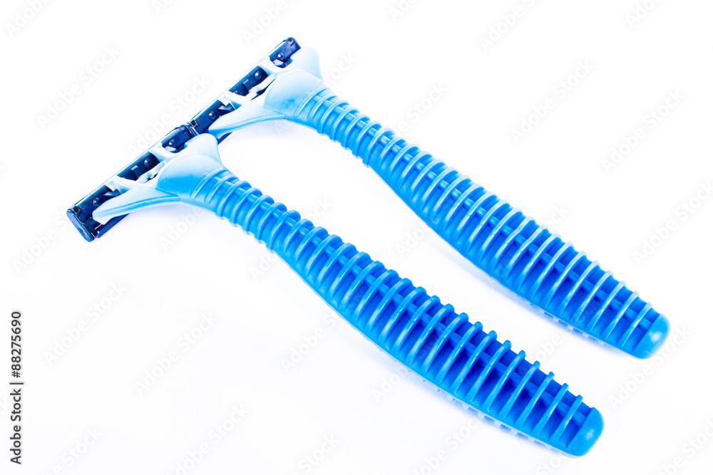 razor on isolated razor on isolated