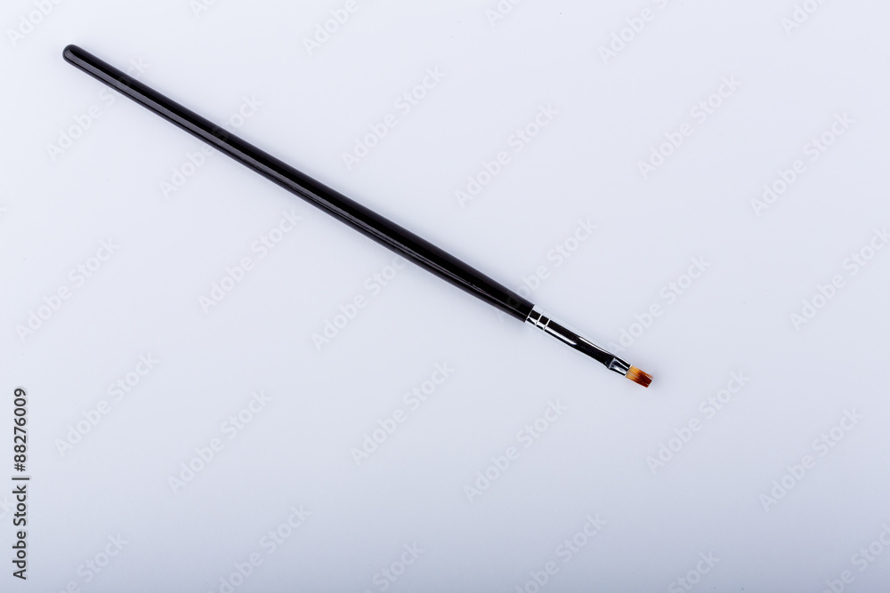 Make up brush tool on white background Make up brush tool on white background