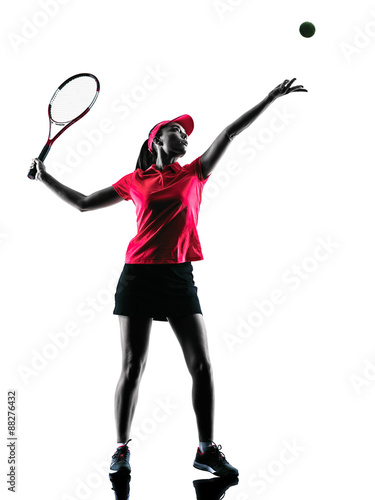 woman tennis player sadness silhouette © snaptitude
