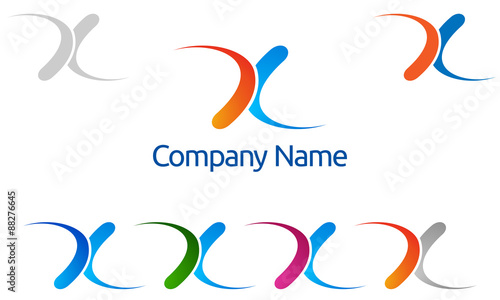 X, x letter, vector, logo, design