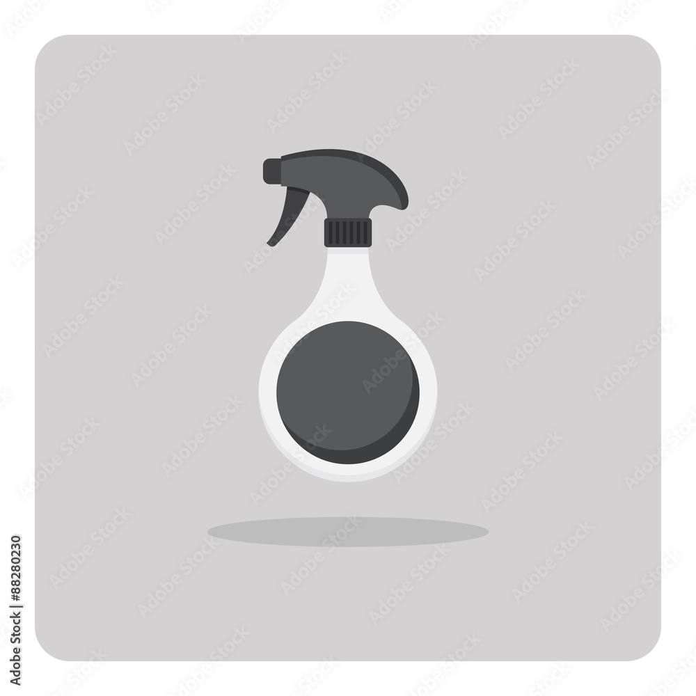 Vector of flat icon, spray bottle on isolated background Vector of flat icon, spray bottle on isolated background