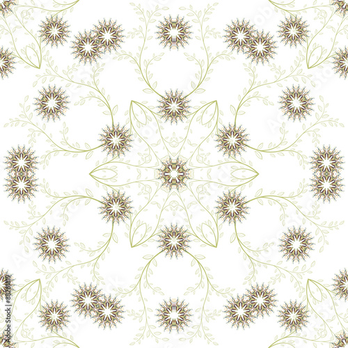 Seamless Flower  Pattern. Summer background garden for design
