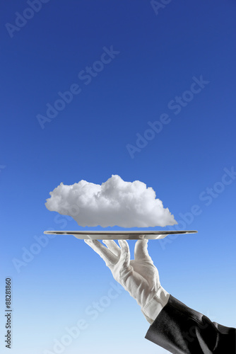 Clouding: Wolke wird angeboten, Symbol Cloud photo