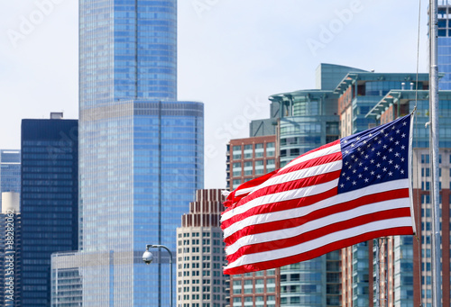Stars and stripes and skyscrapers