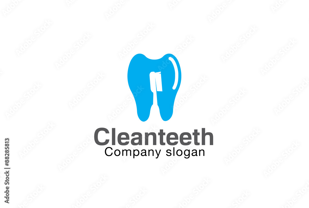 Clean Teeth Logo template Clean Teeth Logo template