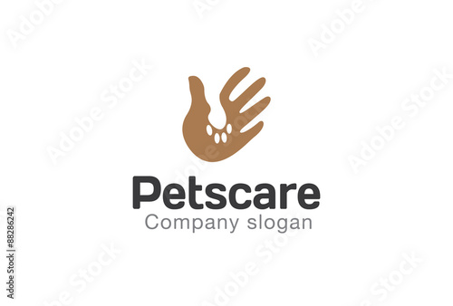 Pets Care Logo template