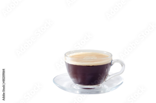 Fototapeta Naklejka Na Ścianę i Meble -  cup of espresso on a white background