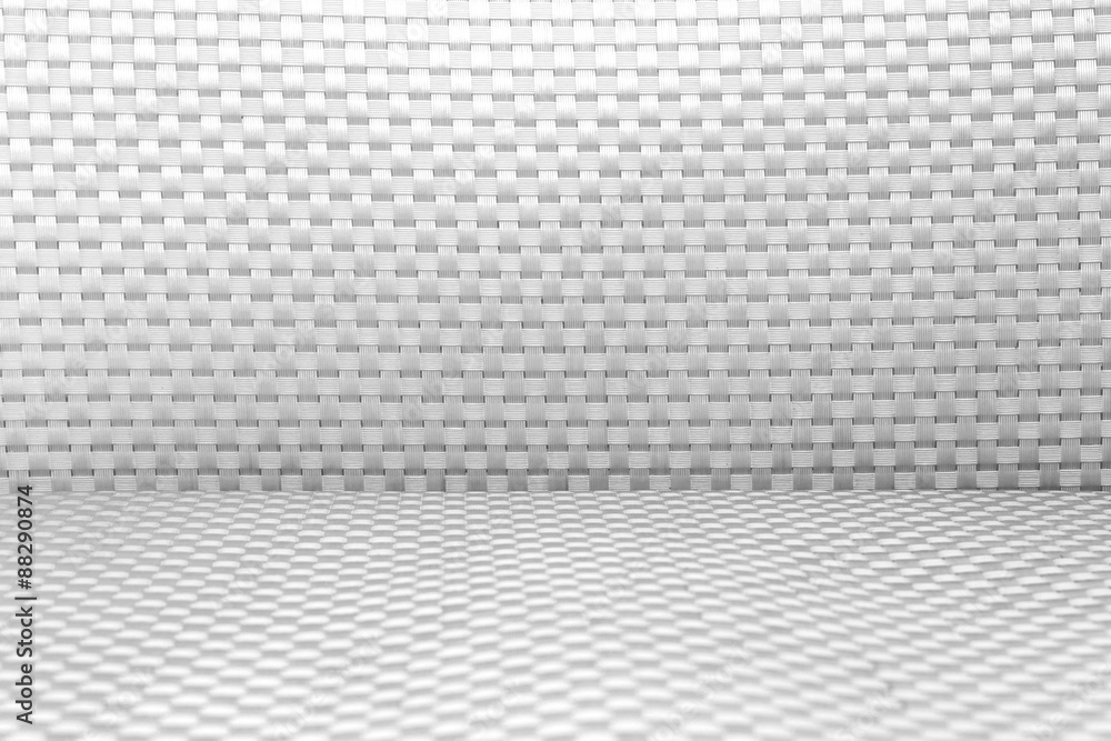 Fototapeta premium Black and white plastic seat of chair, textured background.