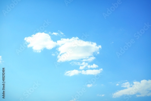 Clear blue sky with clouds