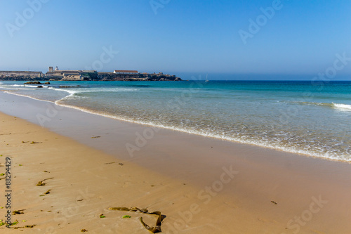 Tarifa beach on the ocean  Cadiz  Spain  