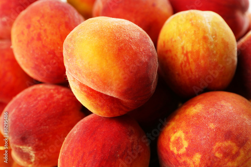 Ripe peaches background