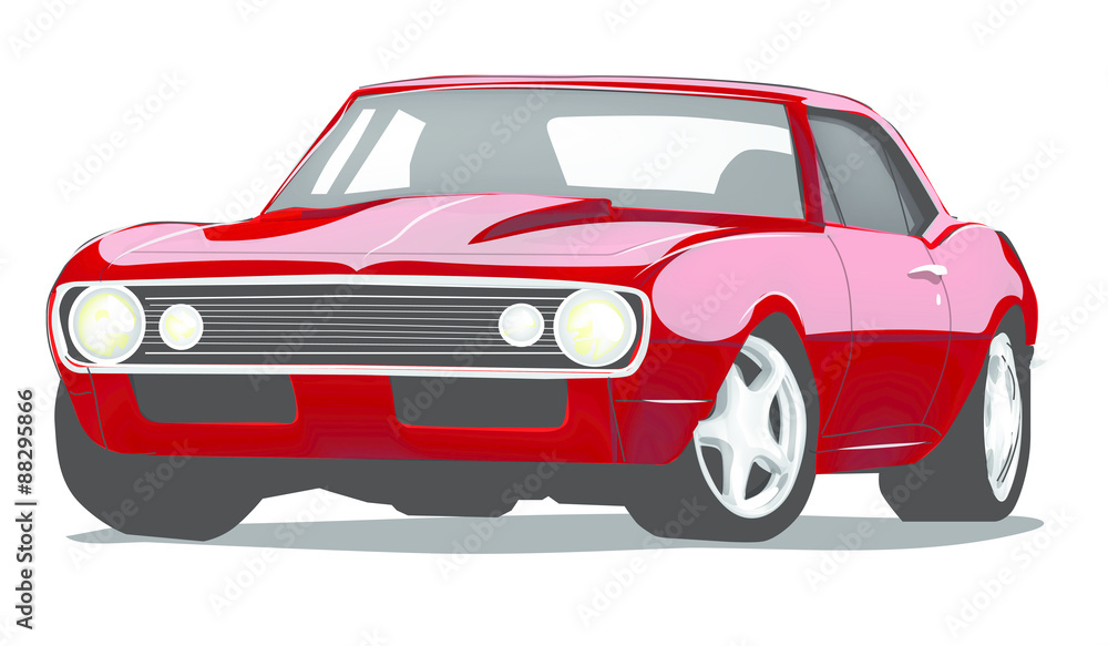 Fototapeta premium Vintage Classic Muscle Car