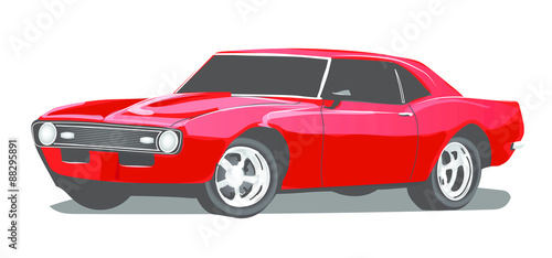 Vintage Classic Muscle Car