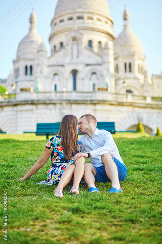 Young couple having a date on Montmartre, Paris, France © Ekaterina Pokrovsky