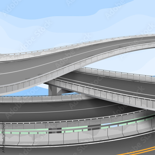 Motorway,vector transportation background