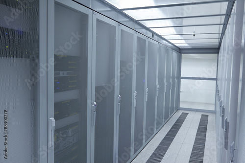 Network modern server room