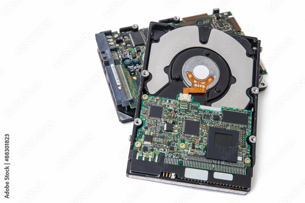 Hard Disk drives isolate on white background. Hard Disk drives isolate on white background.