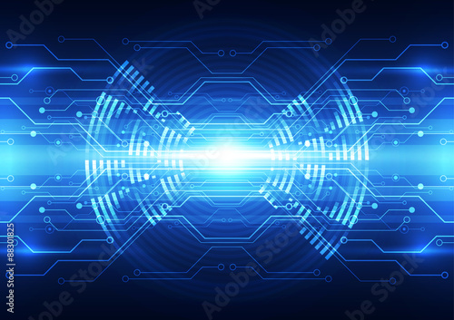 abstract vector digital future technology background illustration