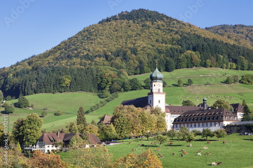 Kloster St. Trudpert Monastery, Munstertal, Munstertal Valley, Black Forest, Baden Wurttemberg, Germany photo