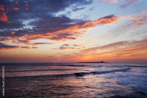 Coquet Island at dawn, Northumberland photo