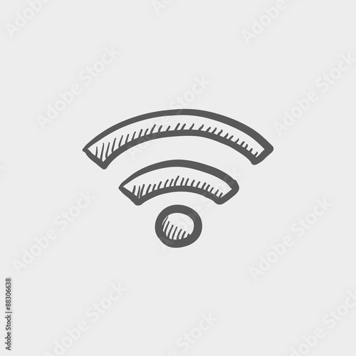 Wifi sketch icon