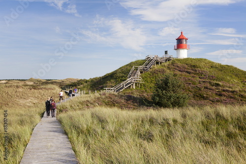 Nature path, Lighthouse Norddorf, Amrum, North Frisian Islands, Nordfriesland, Schleswig Holstein, Germany photo