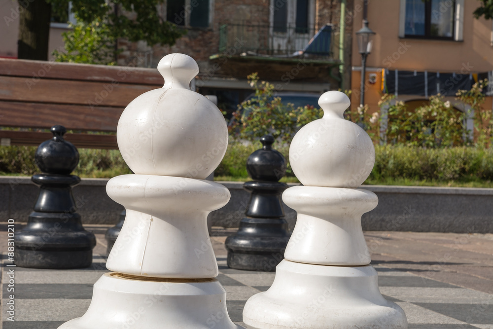 Chess on the marketplace in Olkusz (Poland)