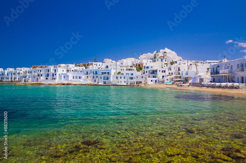 Naoussa town, Paros island, Cyclades, Aegean, Greece photo